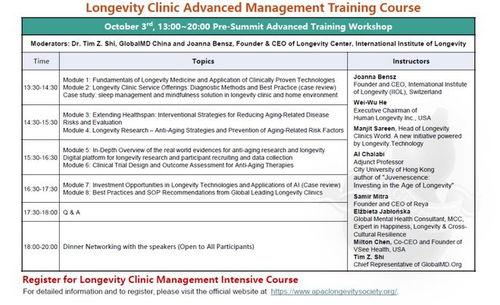 國內(nèi)學術(shù)機構(gòu)積極參與亞太長壽醫(yī)學峰會 推動技術(shù)創(chuàng)新與合作